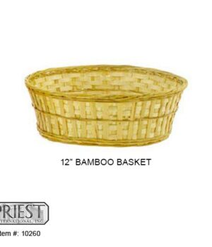 10260 (12"X4" RND BAMBOO BASKET)