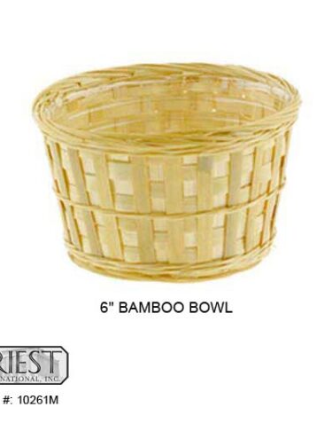 10261M (6" RND BAMBOO DISHGARDEN)