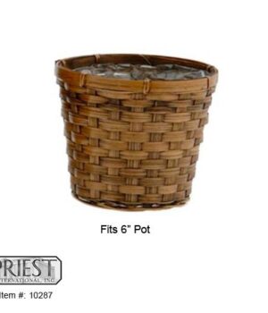 10287 (6" ROUND BROWN STAINED)