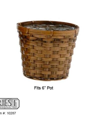 10287 (6" ROUND BROWN STAINED)