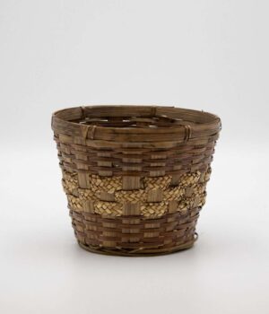 13043 (6" BRN STN FERN/STRAW POT COVER)
