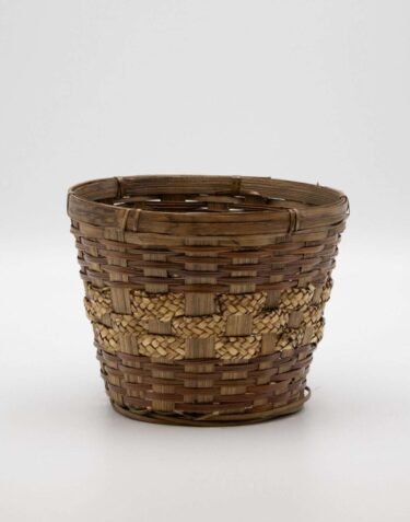 13043 (6" BRN STN FERN/STRAW POT COVER)