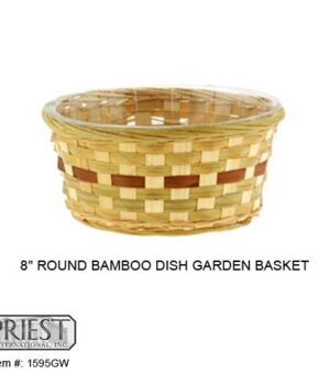 1595GW (8" RND BAMBOO DISHGARDEN)