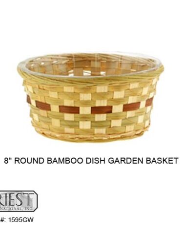 1595GW (8" RND BAMBOO DISHGARDEN)
