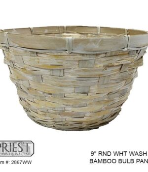 2867WW (9" RND WHITE WASH BULB PAN)