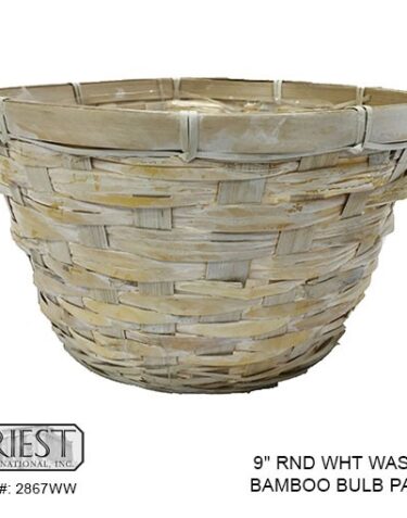 2867WW (9" RND WHITE WASH BULB PAN)