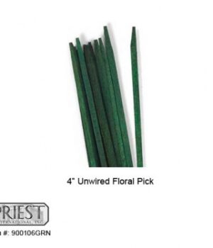 900106GRN (4" UNWIRED FLORAL PICK) 400 PIECE BUNDLE