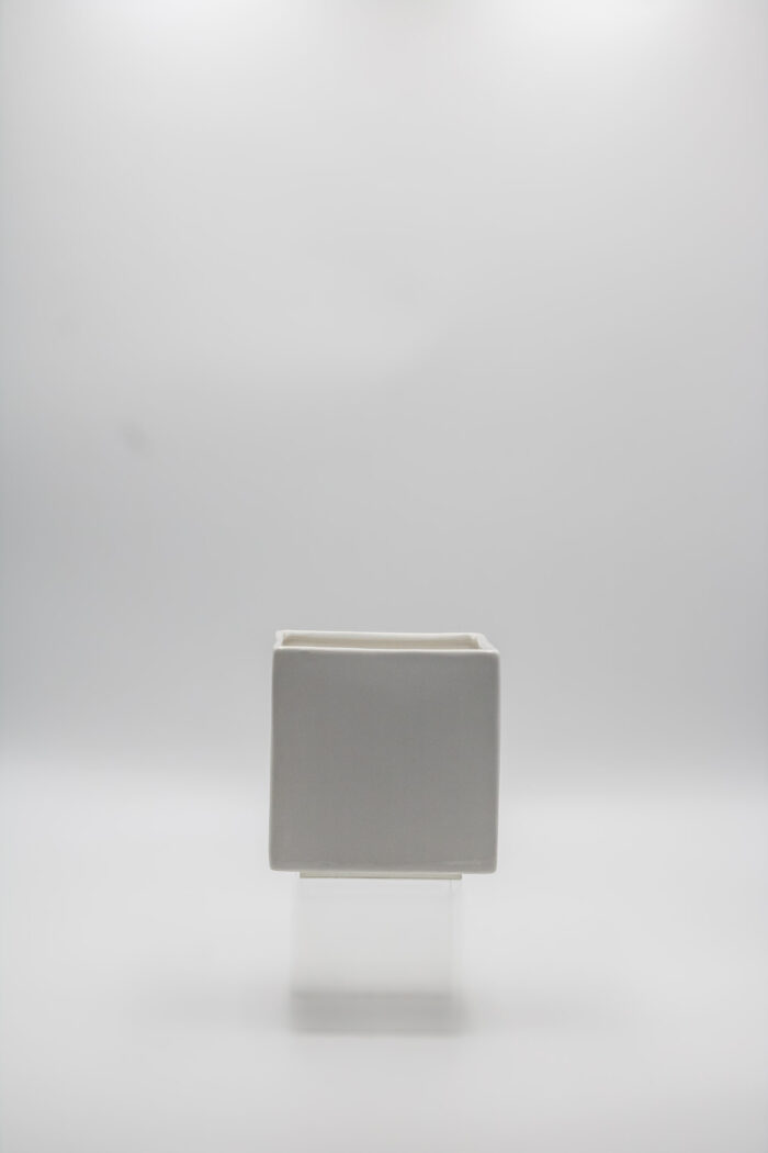 CER-55-S WHITE (5"X 5" CERAMIC CUBE) CASE PK 18