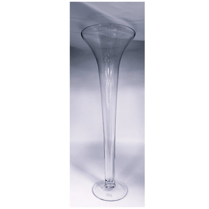 GLS-64018 GLASS TRUMPET VASE CASE PK 2