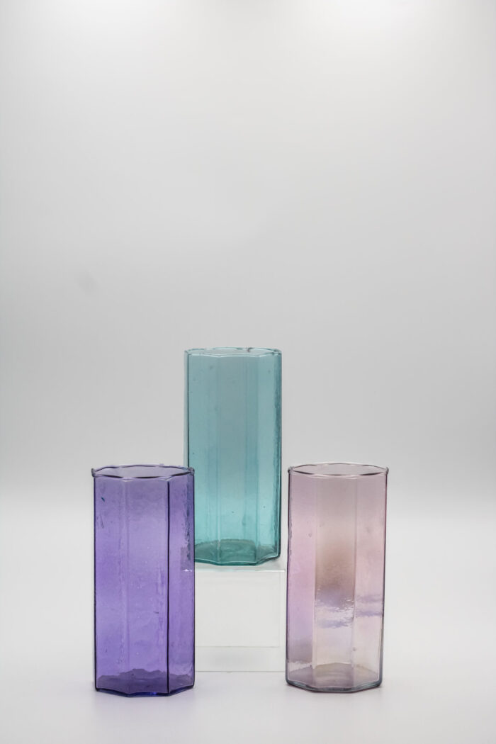 TP-OC8 ASSORTED COLORS (8″ OCTAGON VASE) CASE PK 12