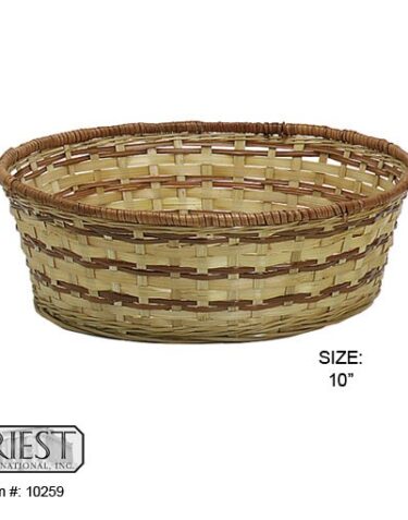 10259 10" ROUND BAMBOO BASKET