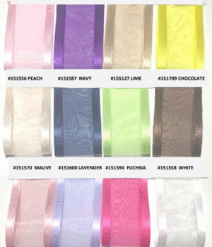 SHEER SATIN EDGE RIBBON SELECTION