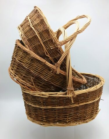 5410WL SET OF 3 NATURAL OVAL WILLOW BASKETS