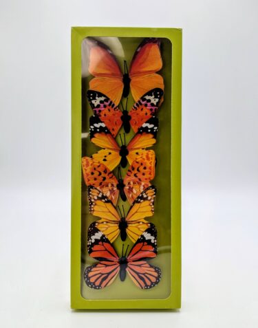 SA0027-L 4.25" ORANGE BUTTERFLY ASSORTMENT CASE PK 6